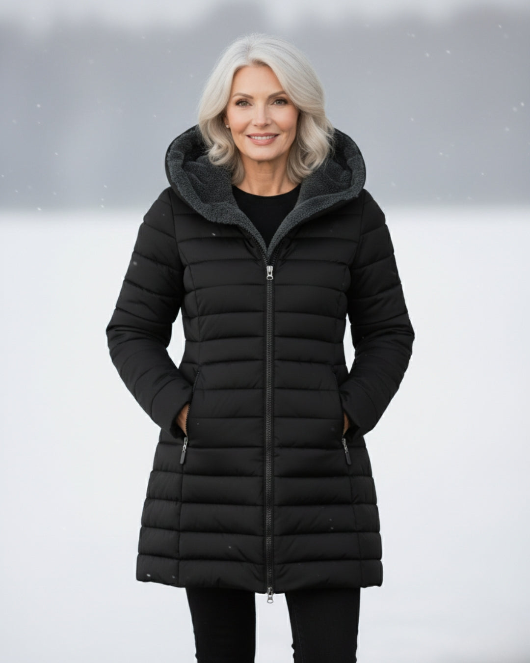 CLAUDÉ™ |Fleece-Lined Puffer Coat