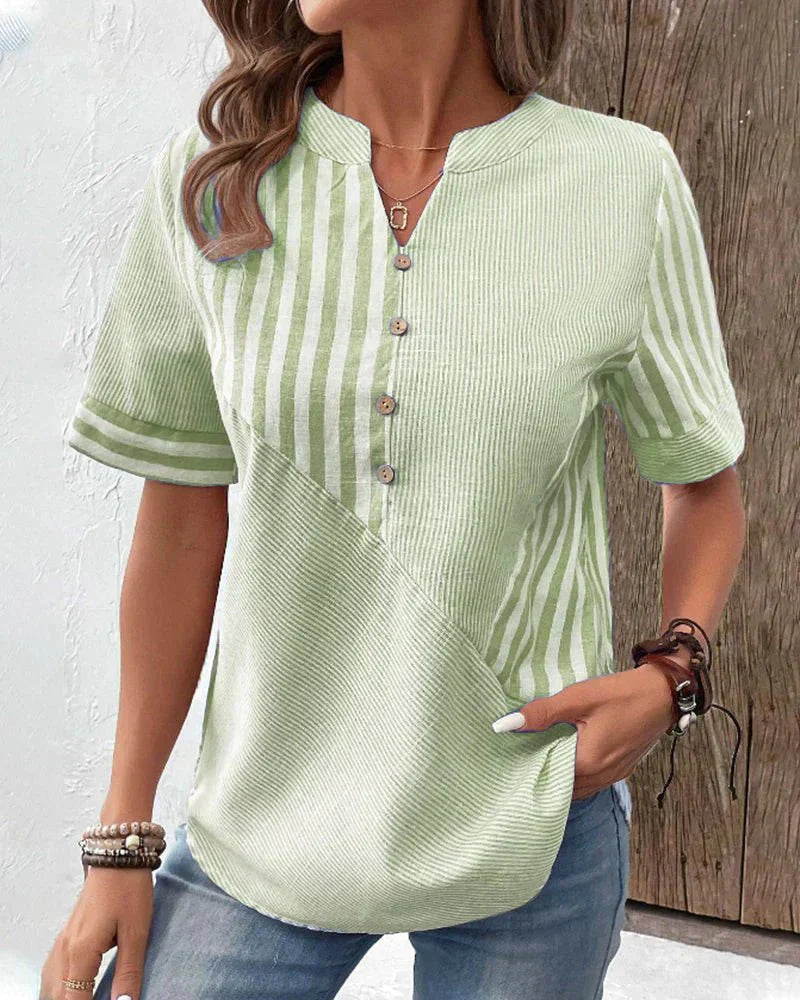 KELSA™ | Soft Striped Blouse