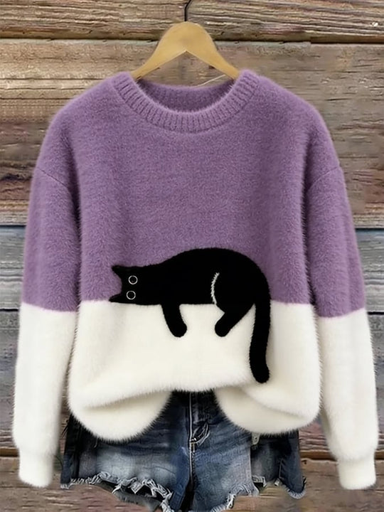 RICA™ |  Women's Sweatshirt with Cat Design