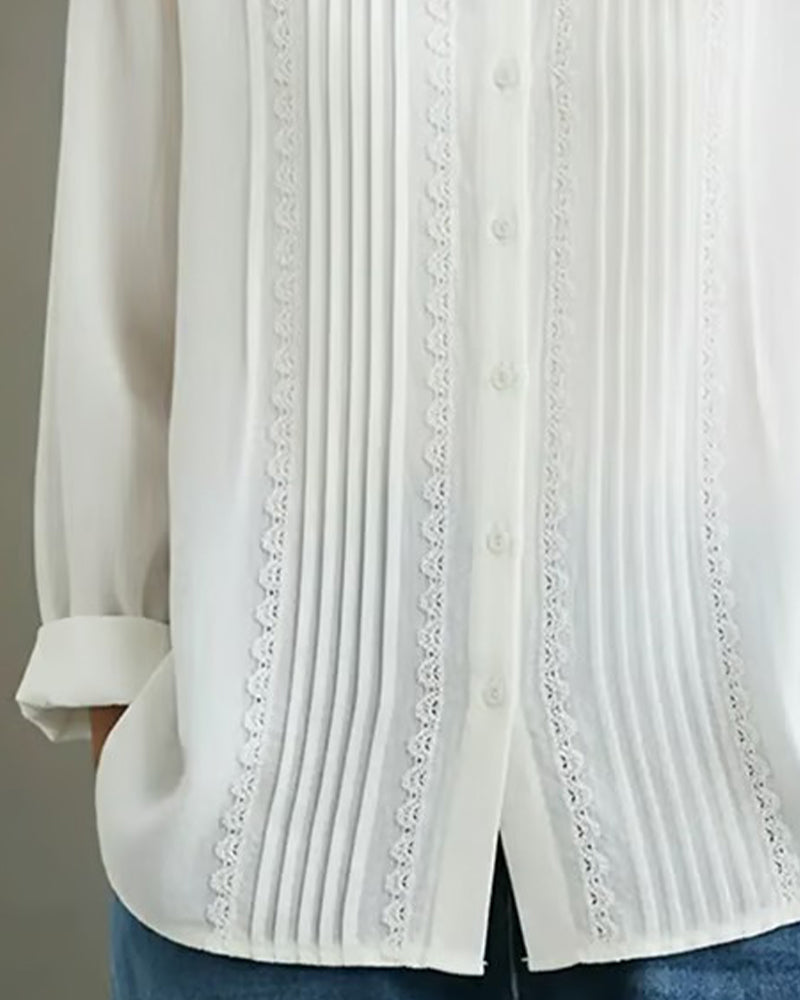 LOLES™ | Pleated Blonde Shirt