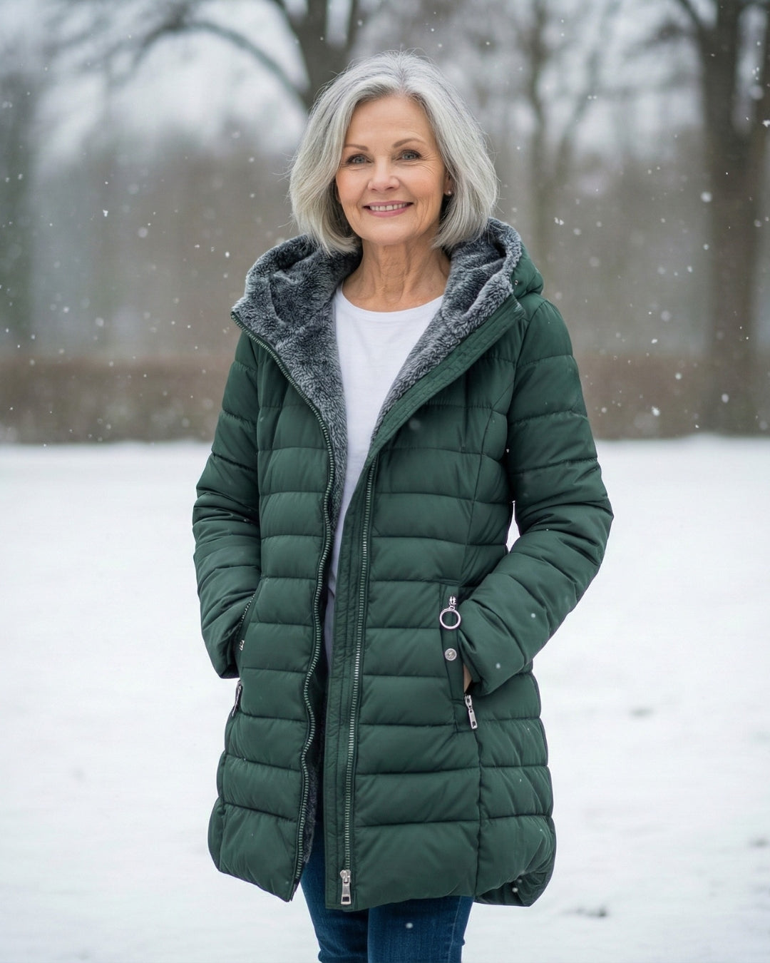 CLAUDÉ™ |Fleece-Lined Puffer Coat