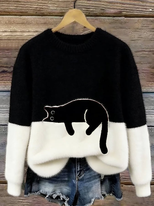 RICA™ |  Women's Sweatshirt with Cat Design