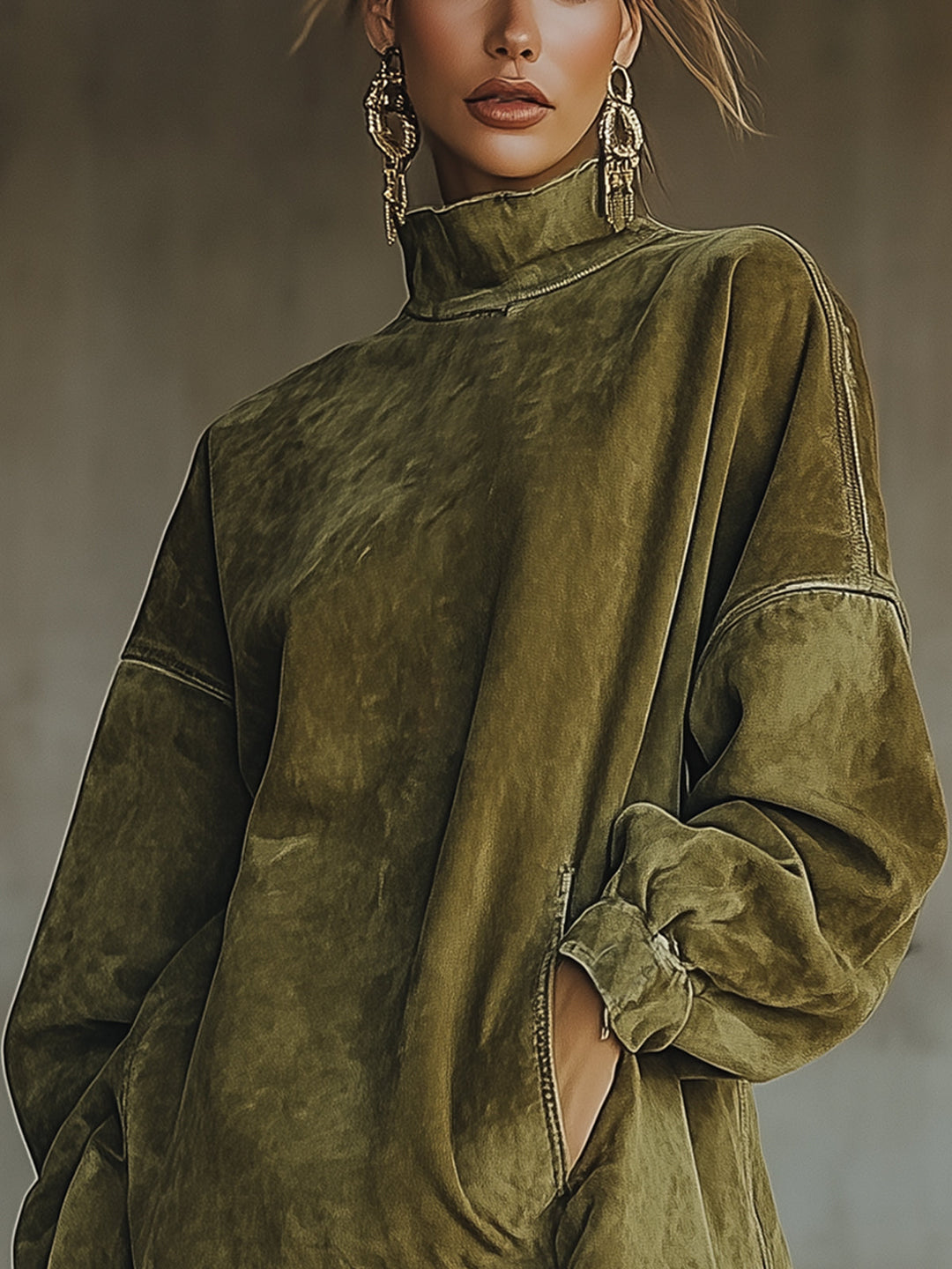 OLIVE™ | Turtleneck Dress