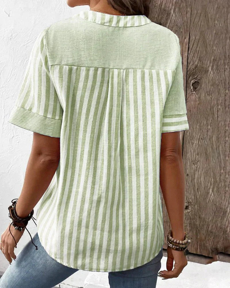 KELSA™ | Soft Striped Blouse