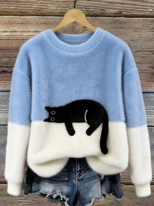 RICA™ |  Women's Sweatshirt with Cat Design