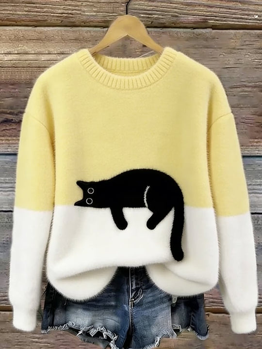 RICA™ |  Women's Sweatshirt with Cat Design