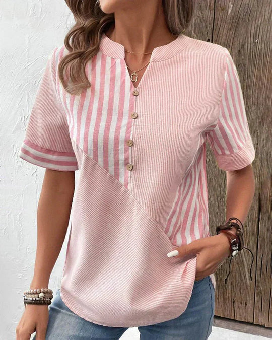 KELSA™ | Soft Striped Blouse