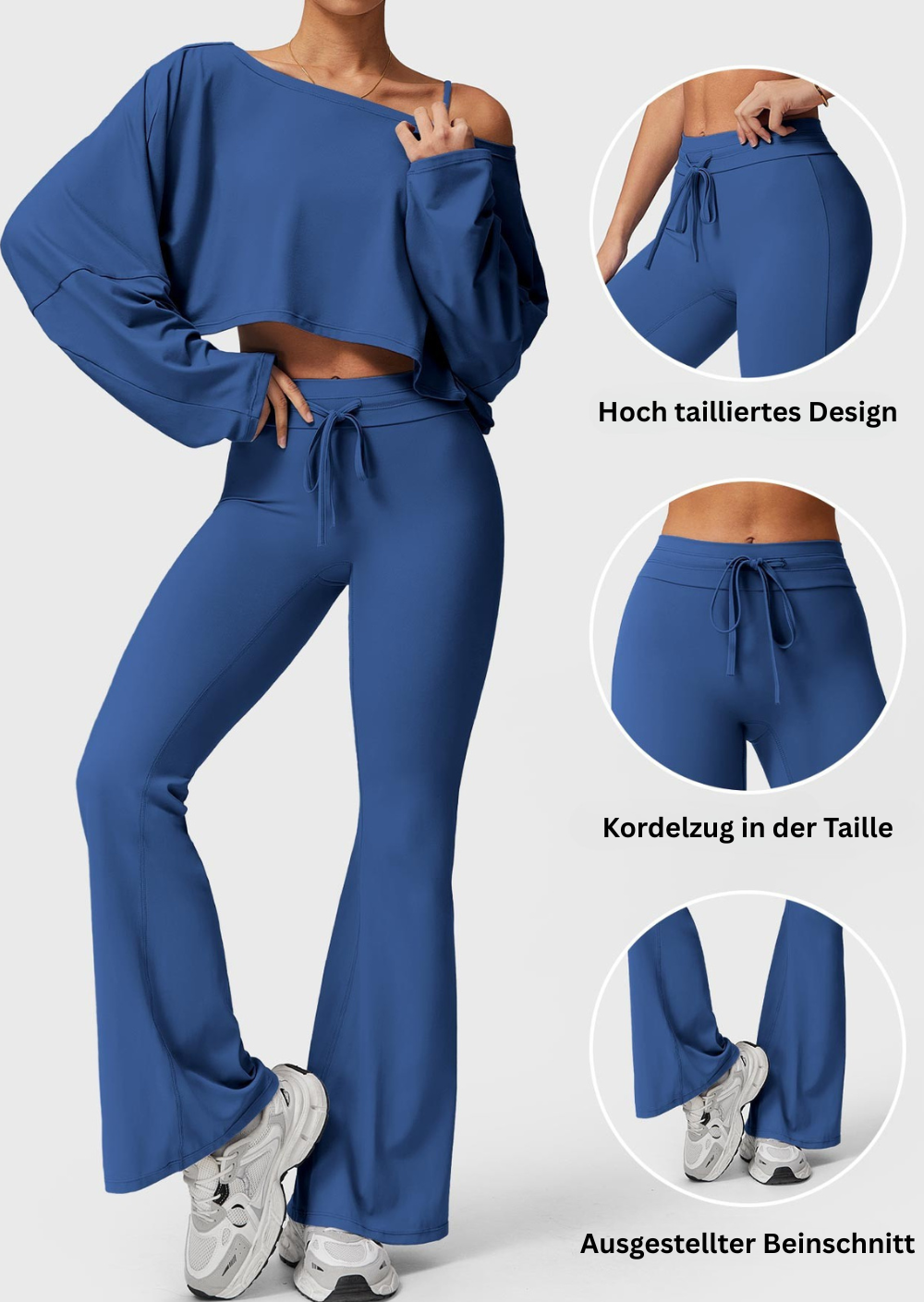 LELI ™ | Leggings with drawstring and flared leg