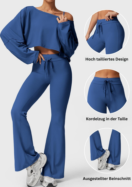 LELI ™ | Leggings with drawstring and flared leg