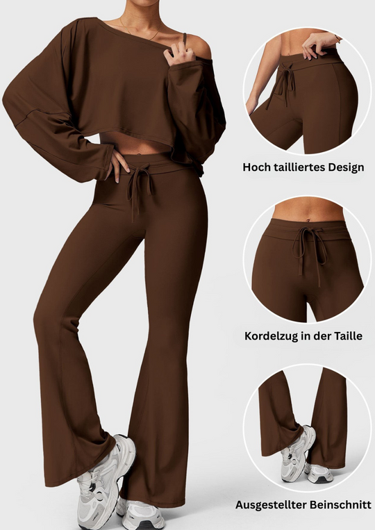 LELI ™ | Leggings with drawstring and flared leg