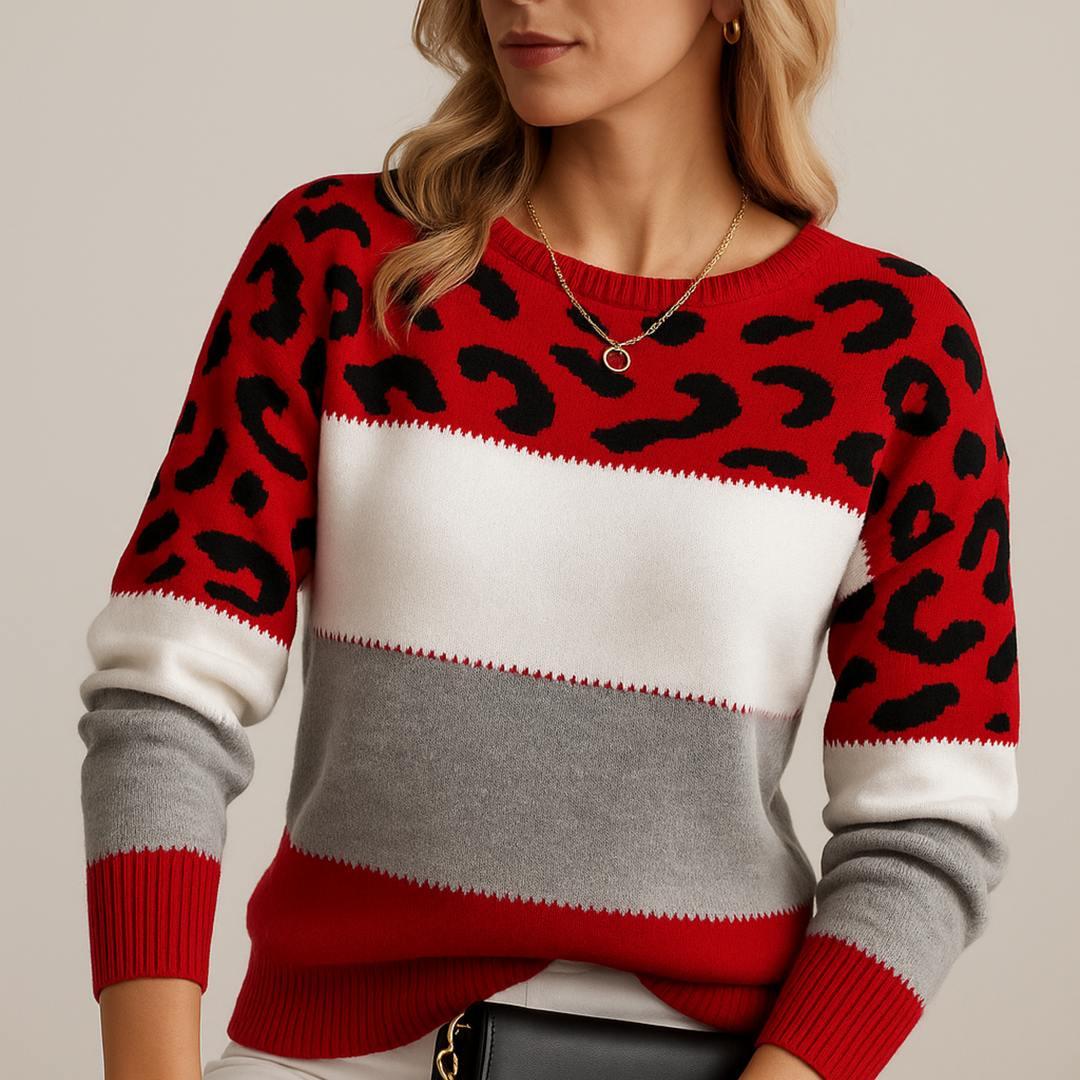 MELSA™ | Elegance Leopard Sweater