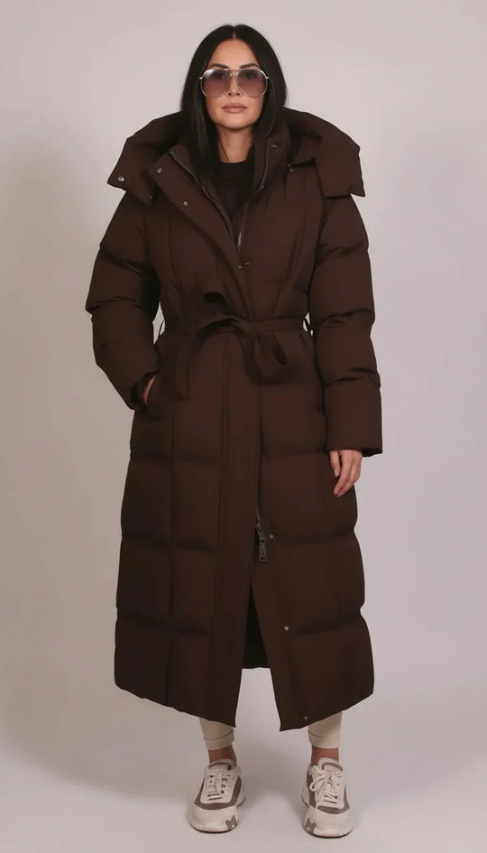 ROCHELLE™ | Luxurious longline puffer coat