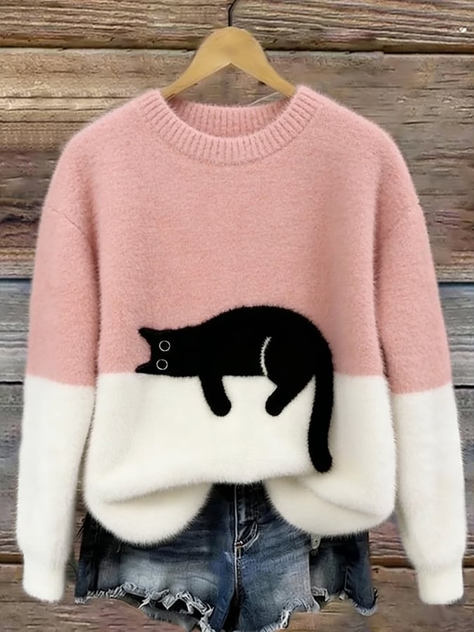 RICA™ |  Women's Sweatshirt with Cat Design