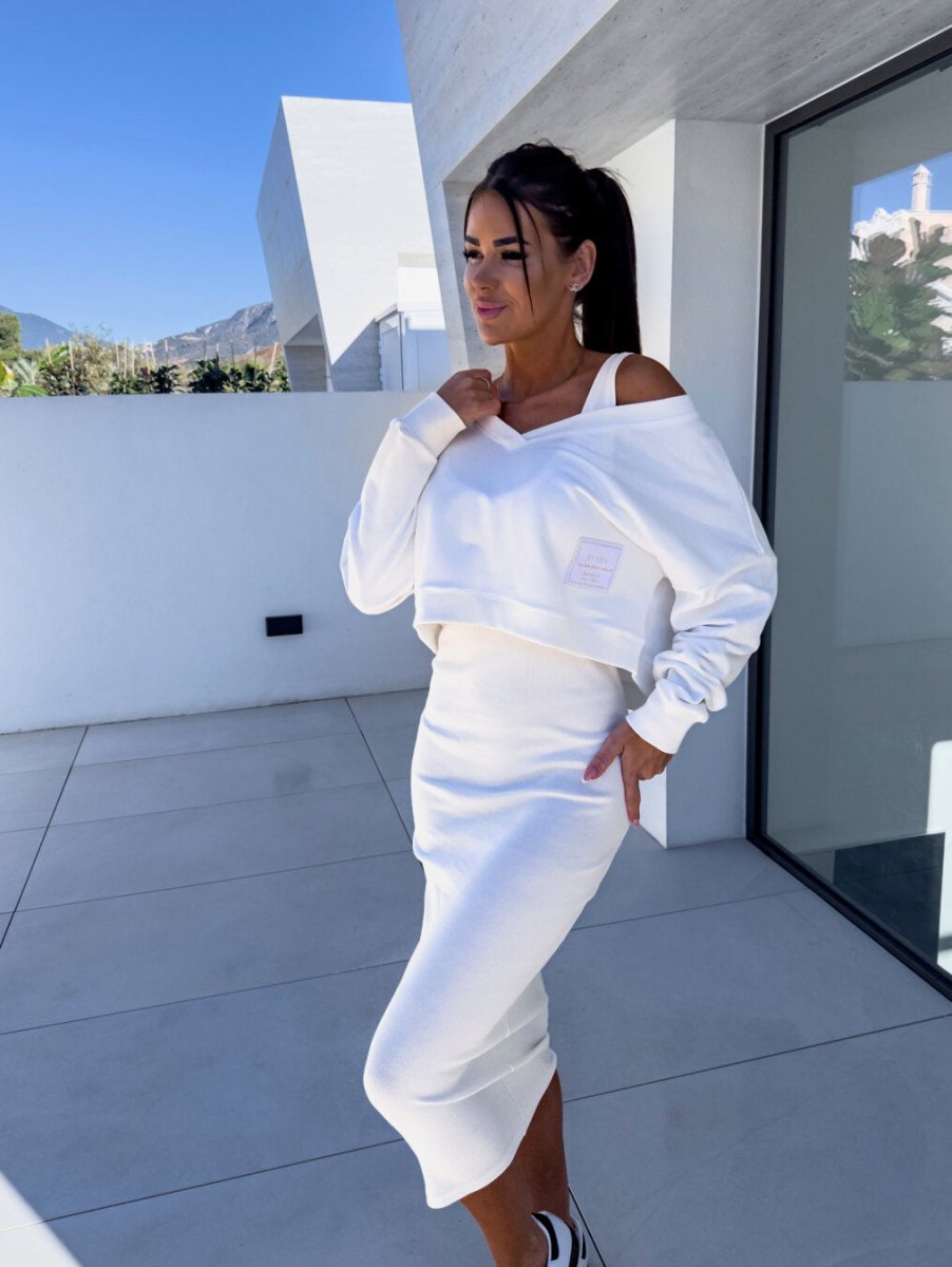 ANDREA™ | Casual Sweatshirt und Kleid Set