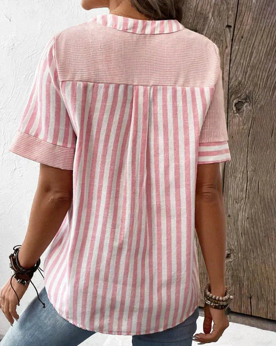 KELSA™ | Soft Striped Blouse