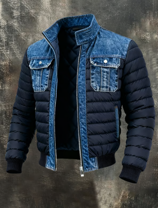 JEREMY™ | Hybrid Denim quilted jacket