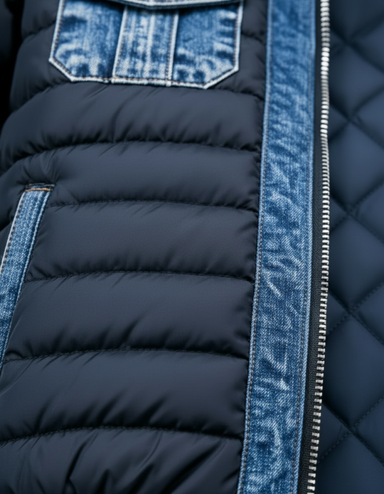 JEREMY™ | Hybrid Denim quilted jacket
