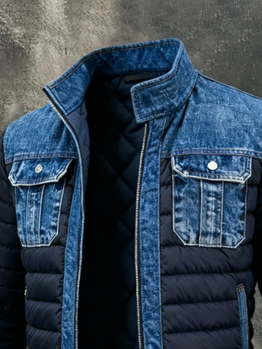 JEREMY™ | Hybrid Denim quilted jacket