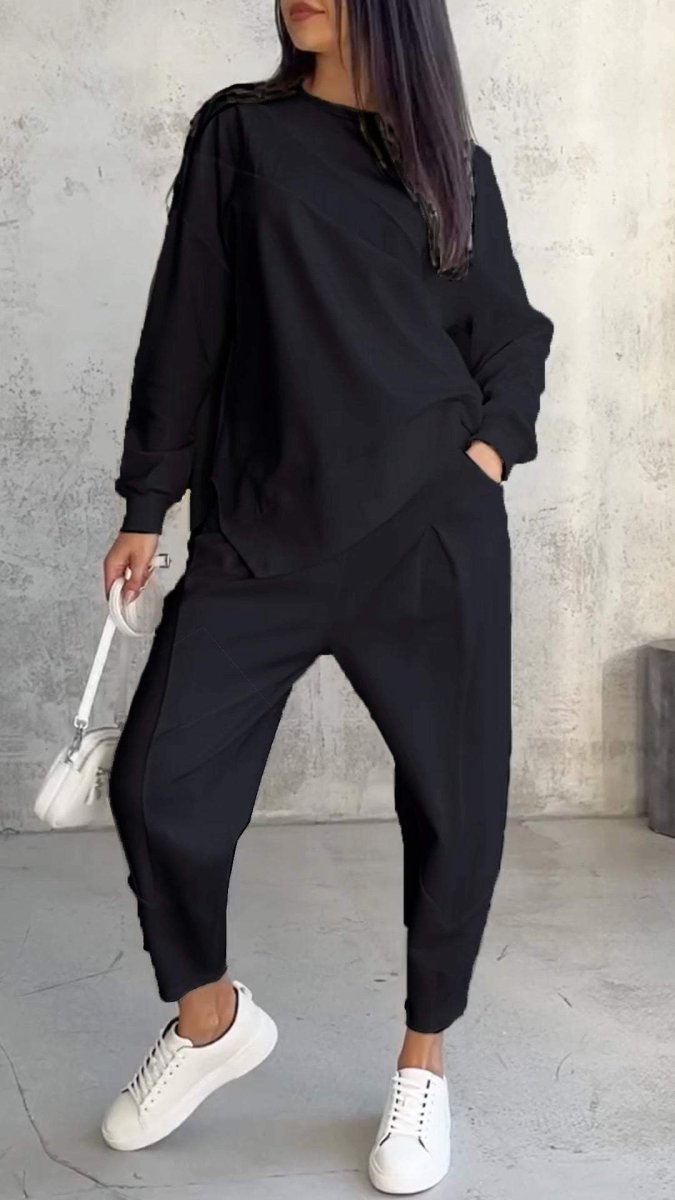 BABETTE™ | Zweiteiliges Set mit Rundhalsausschnitt und langen Ärmeln