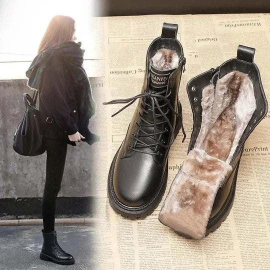 MOMO™ | Elegant winter boots in leather look