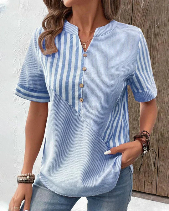 KELSA™ | Soft Striped Blouse