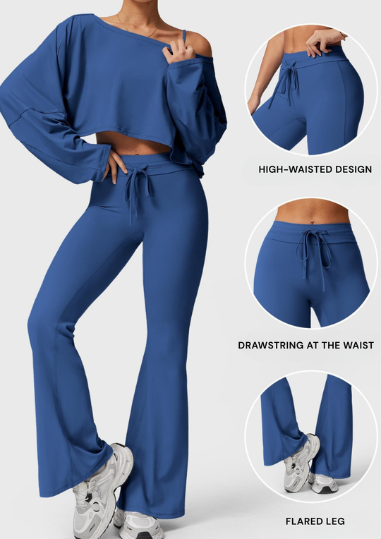 LELI ™ | Leggings with drawstring and flared leg