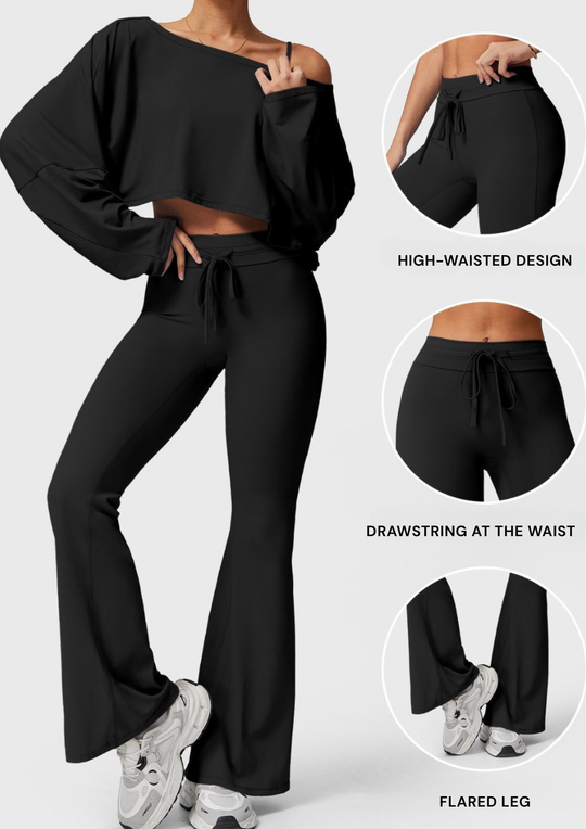 LELI ™ | Leggings with drawstring and flared leg