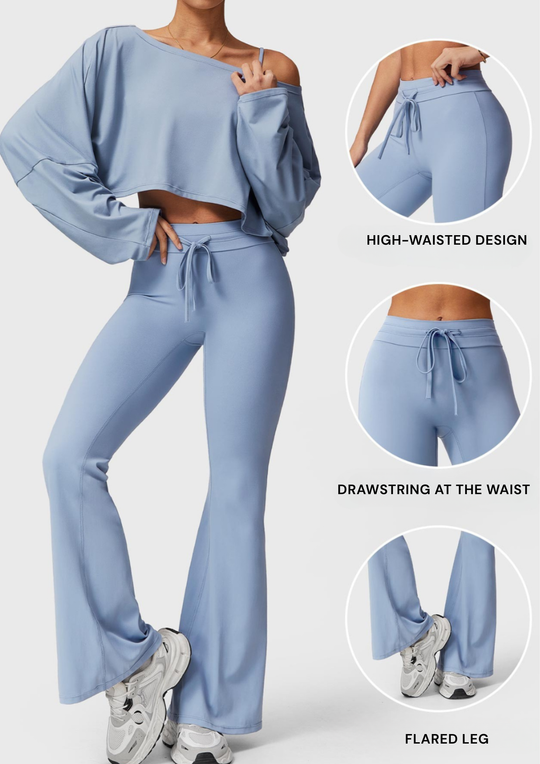 LELI ™ | Leggings with drawstring and flared leg