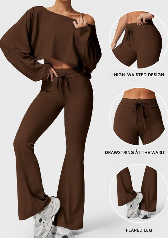 LELI ™ | Leggings with drawstring and flared leg