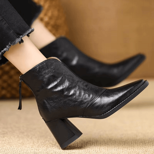 ROSALIA™ | Luxury Mid-Heel Ankle Boots