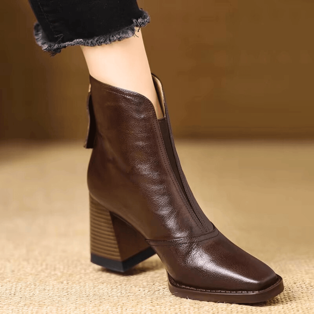 ROSALIA™ | Luxury Mid-Heel Ankle Boots