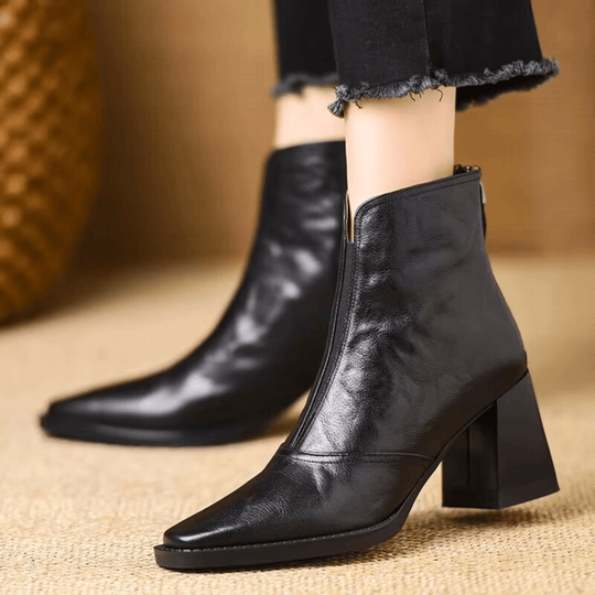 ROSALIA™ | Luxury Mid-Heel Ankle Boots