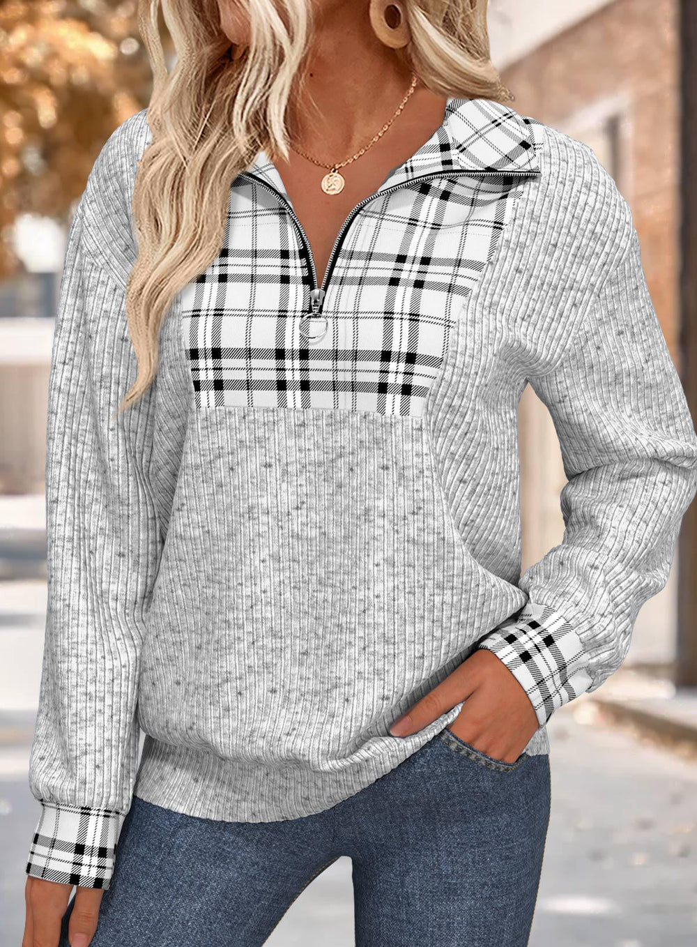 ALFE™ | Half zip zip-up sweater