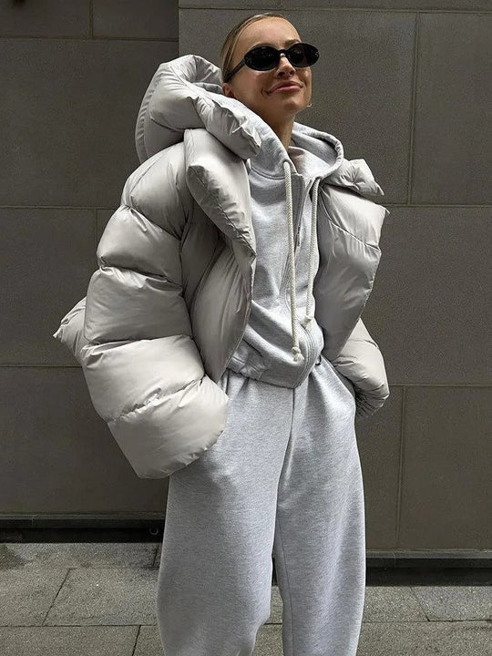 OSANG™ I Wattierte Jacke mit Kapuze aus Baumwolle