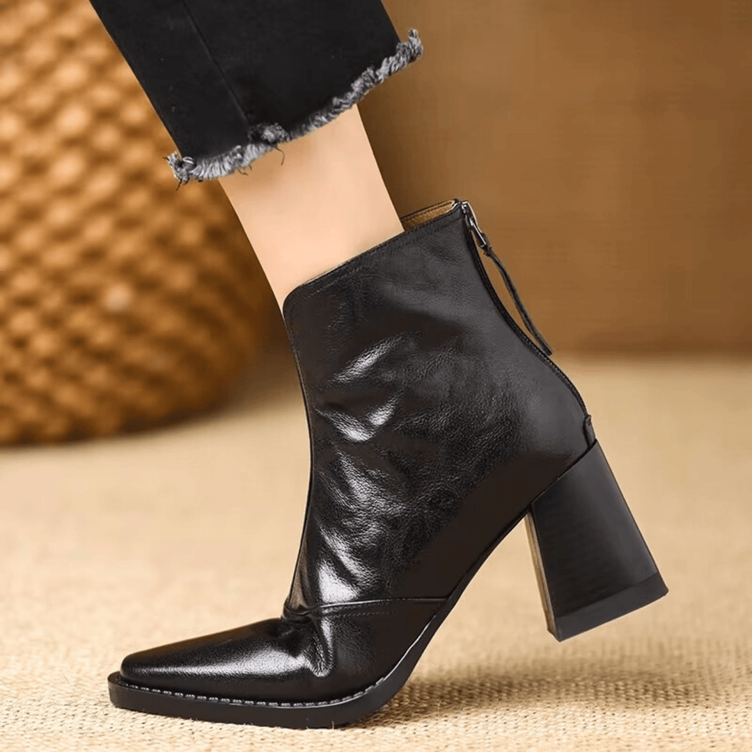 ROSALIA™ | Luxury Mid-Heel Ankle Boots