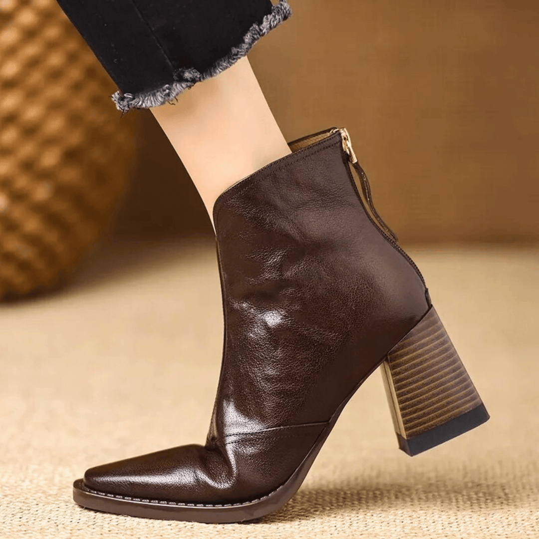ROSALIA™ | Luxury Mid-Heel Ankle Boots