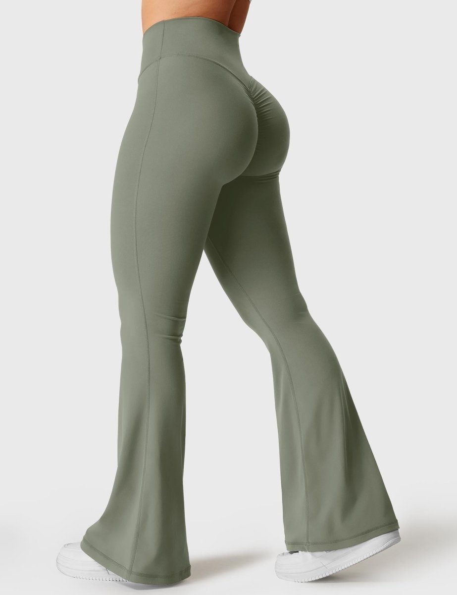 KOURTNEY™ | Flared leggings with V-waist