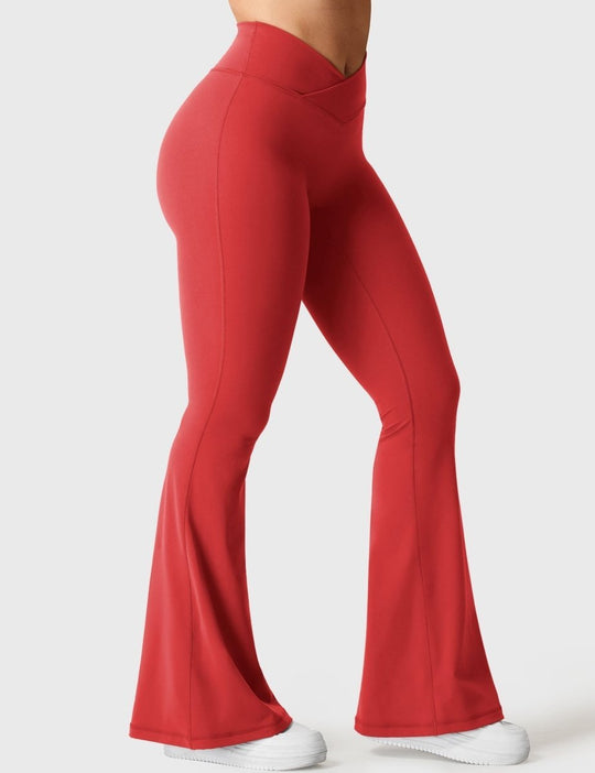 KOURTNEY™ | Flared leggings with V-waist