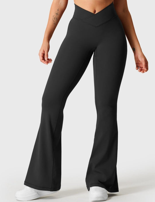KOURTNEY™ | Flared leggings with V-waist