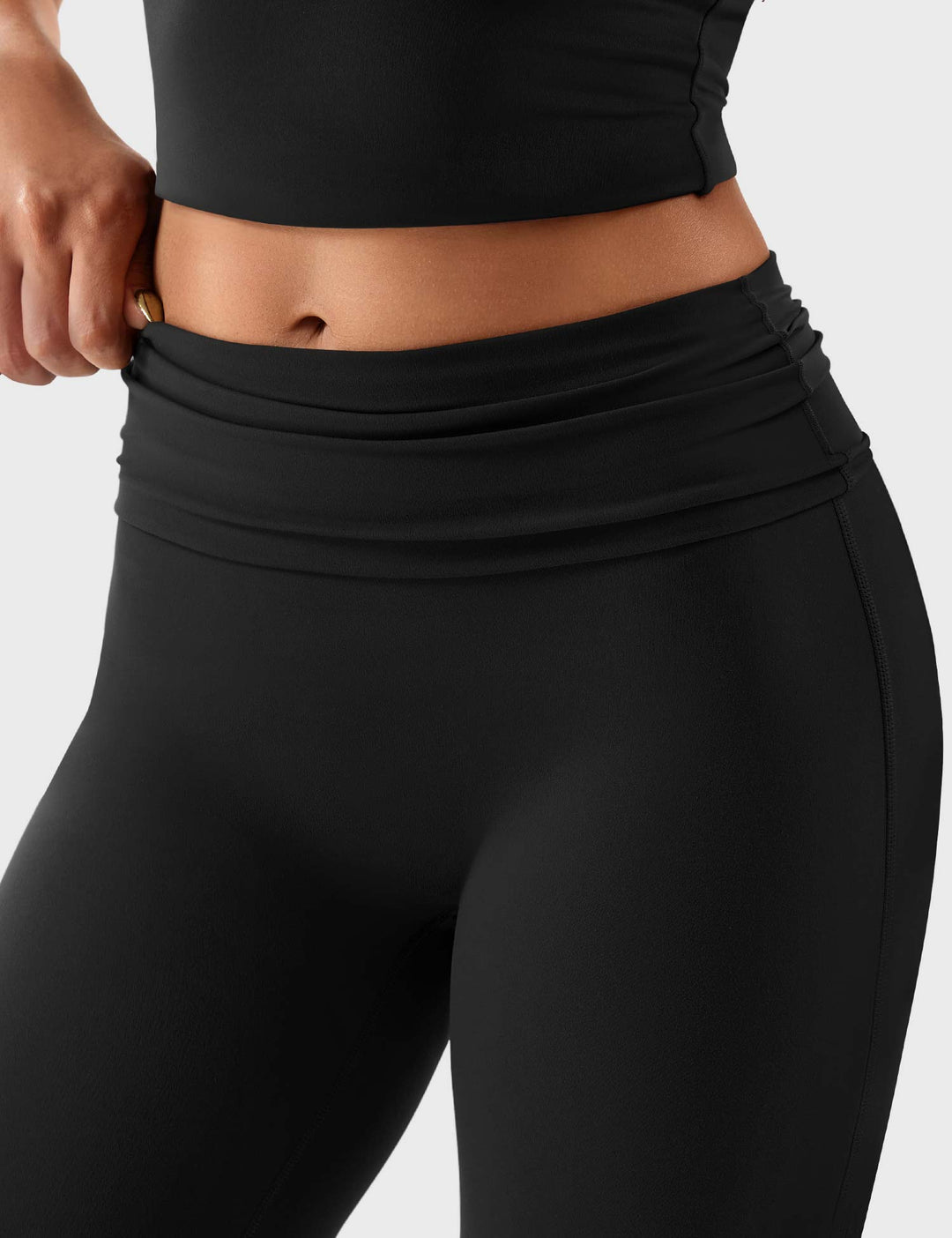 SEVIL™ | Leggings with turned-up waistband